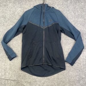 Nike Tech Fleece Windrunner Hoodie Jacket Jungle Green Black Sz M 885904 328 EUC